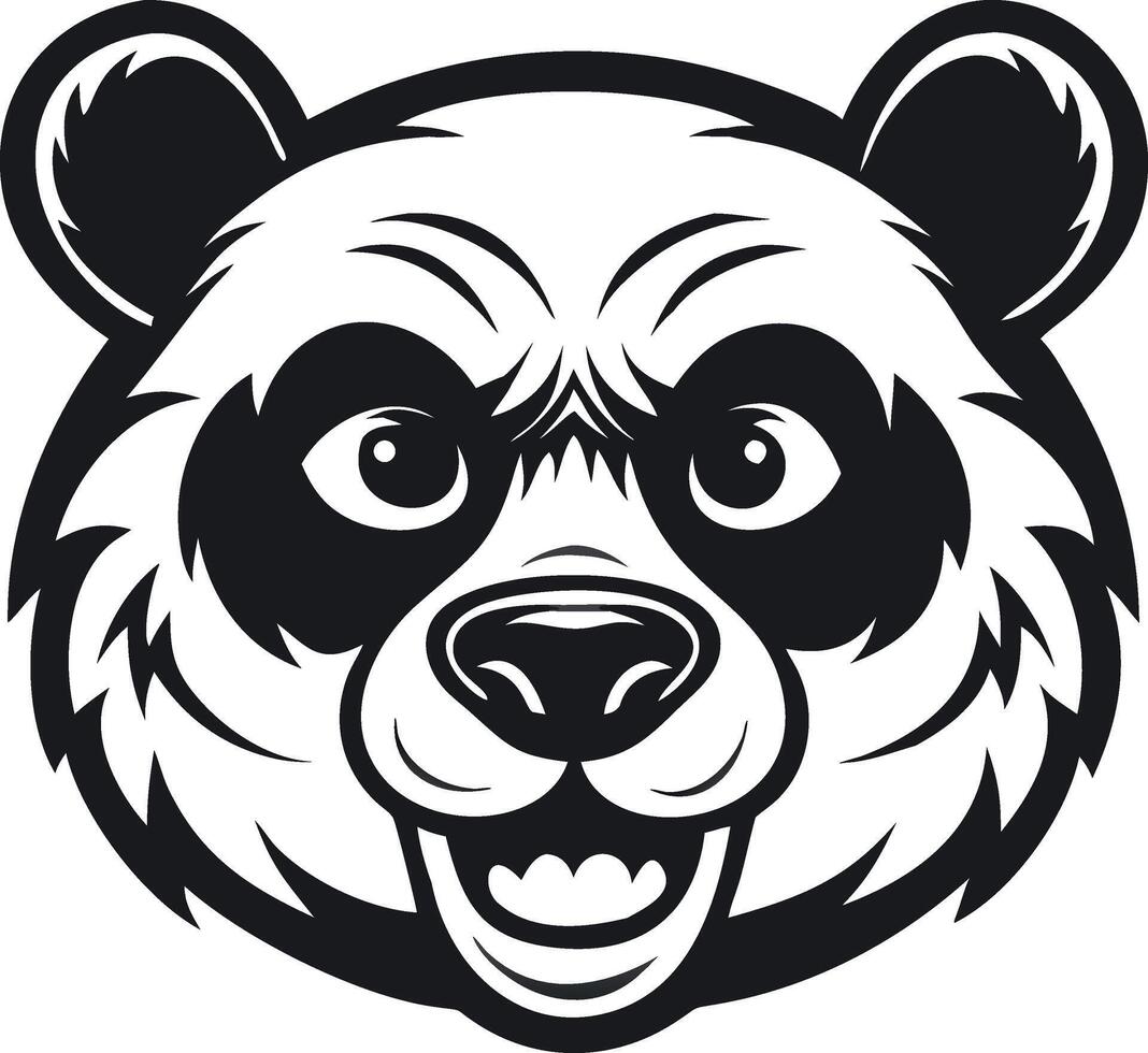 Cute Panda Head Icons for Designers vector