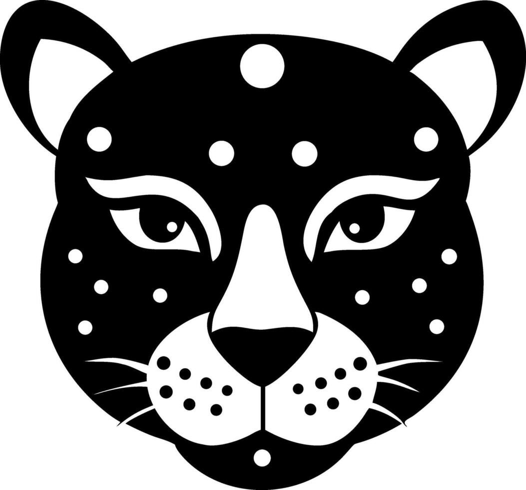 Creative Leopard Head Logo Art vector
