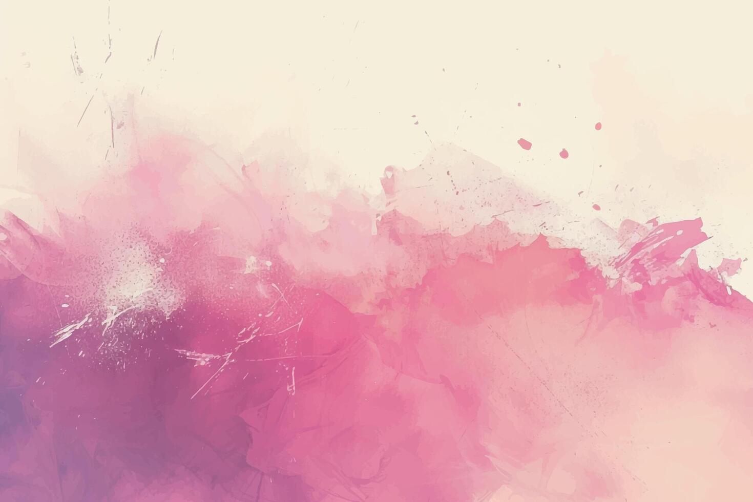 Abstract pink color watercolor textured background vector