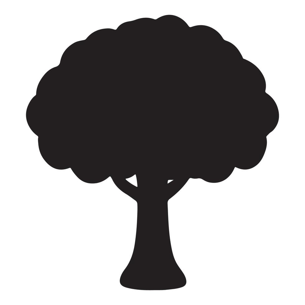 Tree Icon Silhouette Nature Symbol for Forest, Environment and Landscape Design.eps vector