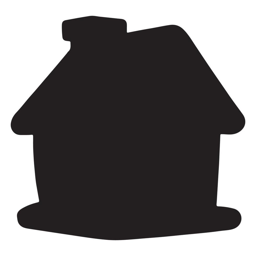 House Icon Silhouette Home Symbol for Real Estate, Architecture and Living Design.eps vector