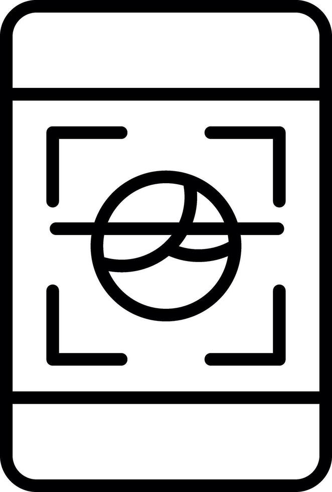 Face Scan Creative Icon Design vector