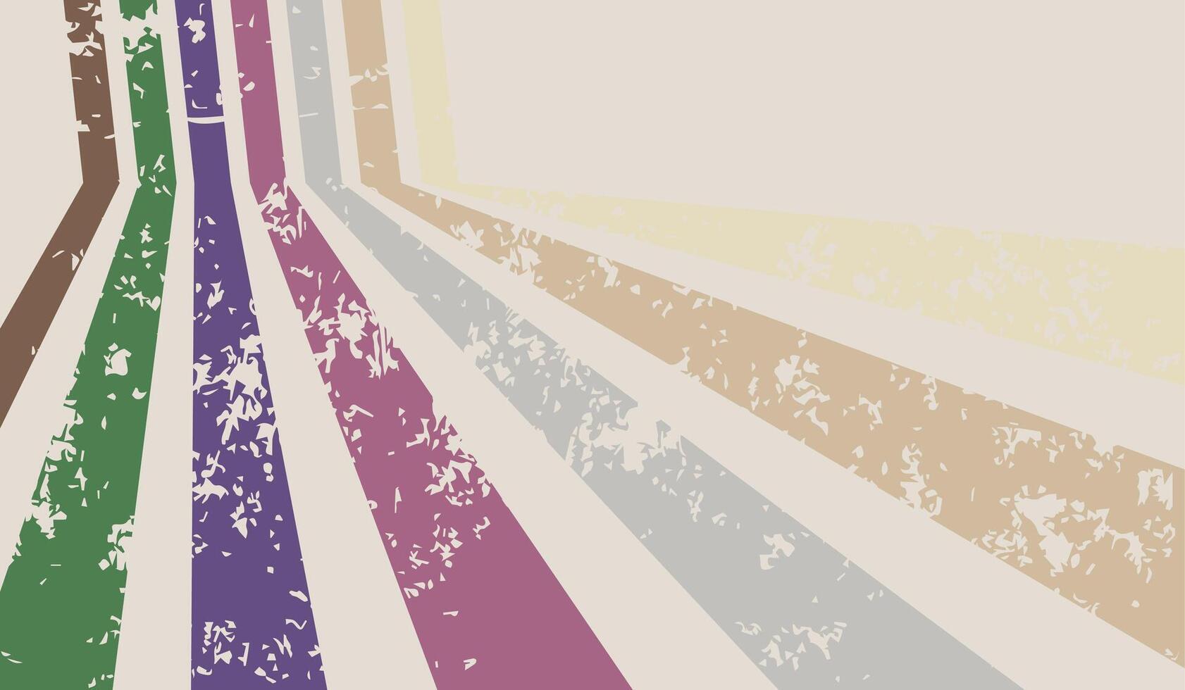 Full color straight line with a bend on a gray background. Grunge pattern. vector