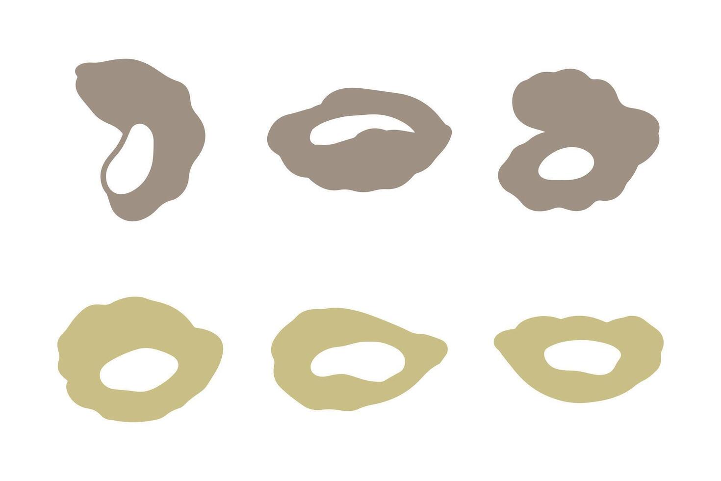 Oyster Silhouette Icon Set. Animal Illustration Design vector