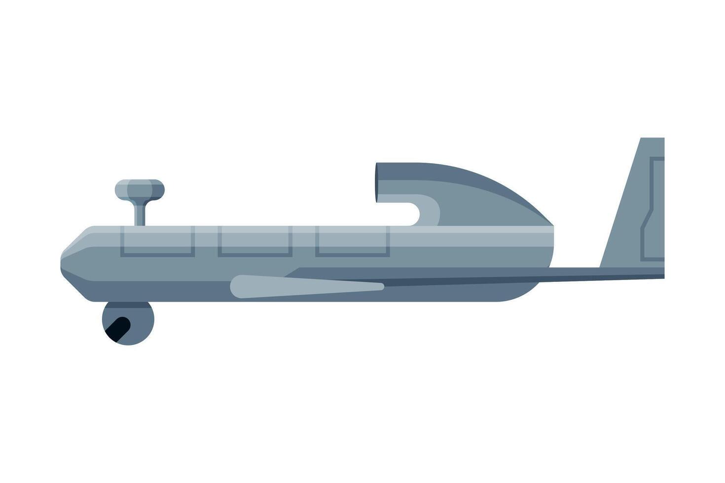 Military Fighter Aircraft, Special Aviation Transport Flat Illustration vector