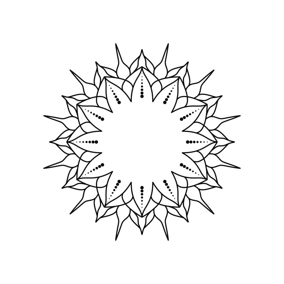 Minimalistic mandala design vector