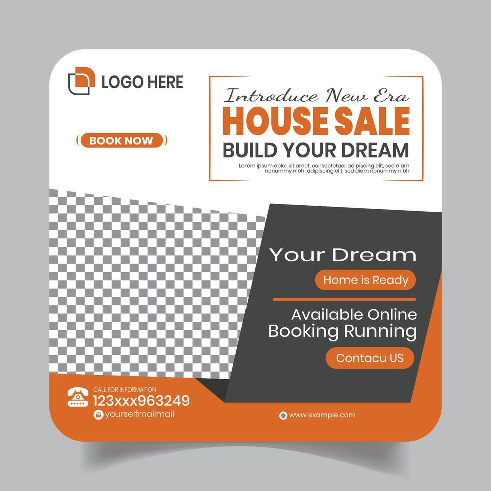 Apartment Selling Business Social Media Post Deign Banner vector