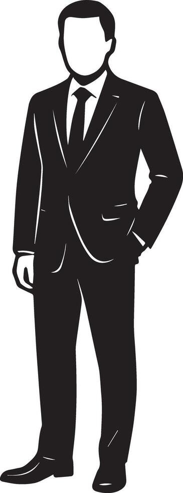 A man in a full suit vector