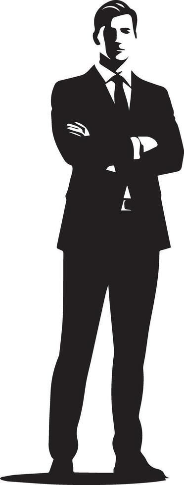 A man, middle-aged, is depicted in a full shot vector
