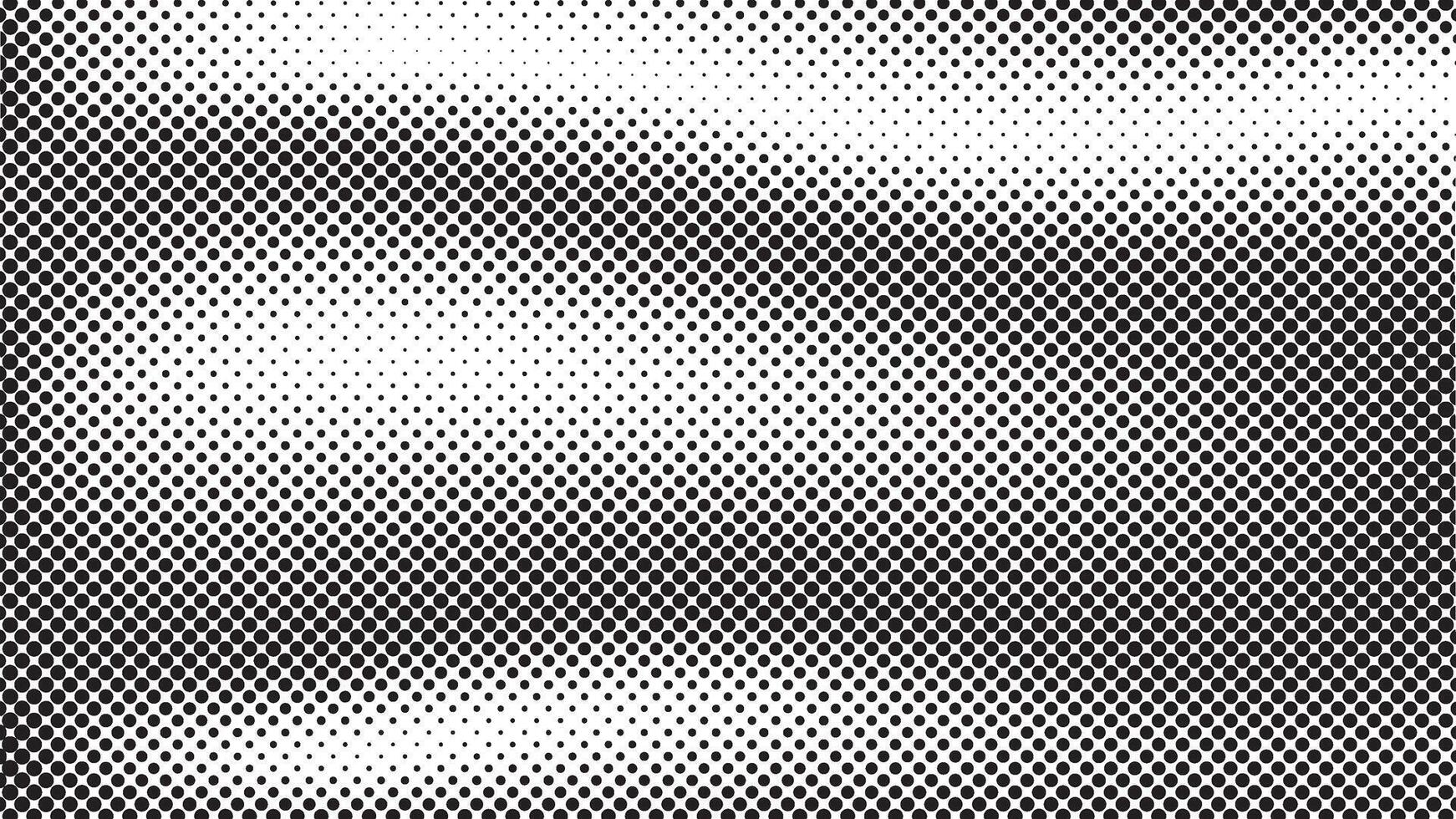 Halftone Dot Pattern With Gradient and Grain Effect Creating Abstract Geometric Background vector
