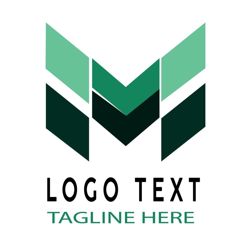 Abstract modern logo art template vector
