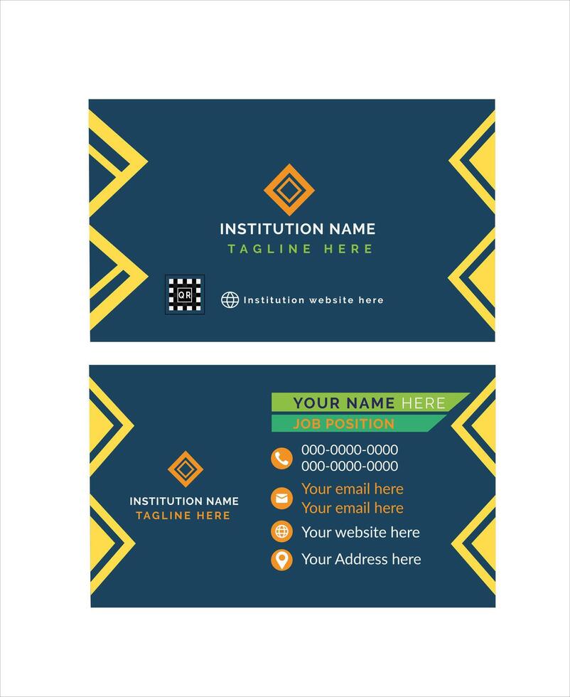 Modern business card design template vector