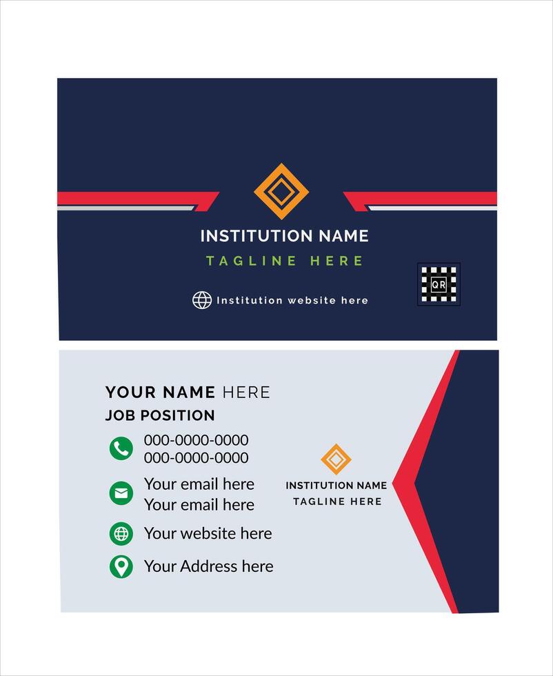 Modern day business card art vector