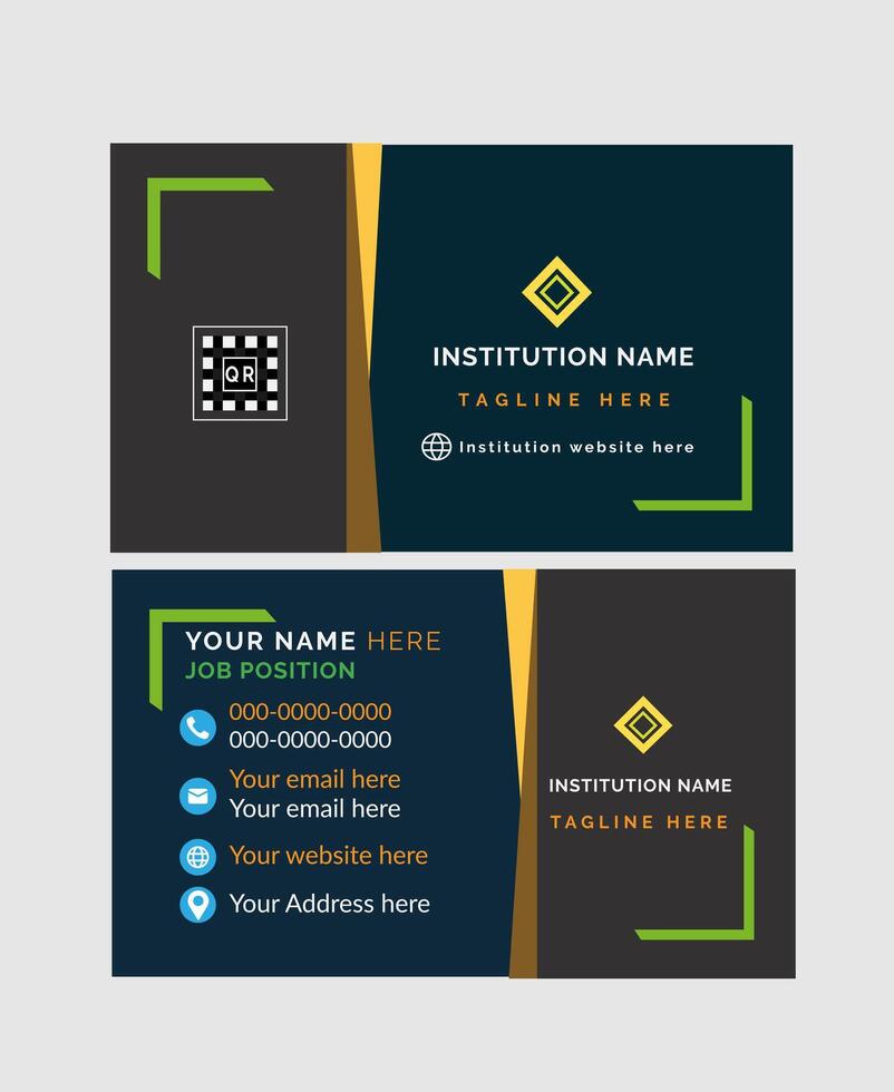Free modern day business card vector