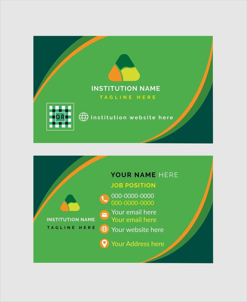Business Card Template Design Art vector