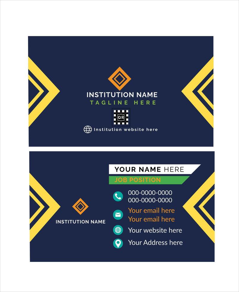 Modern Business Card Design Art vector