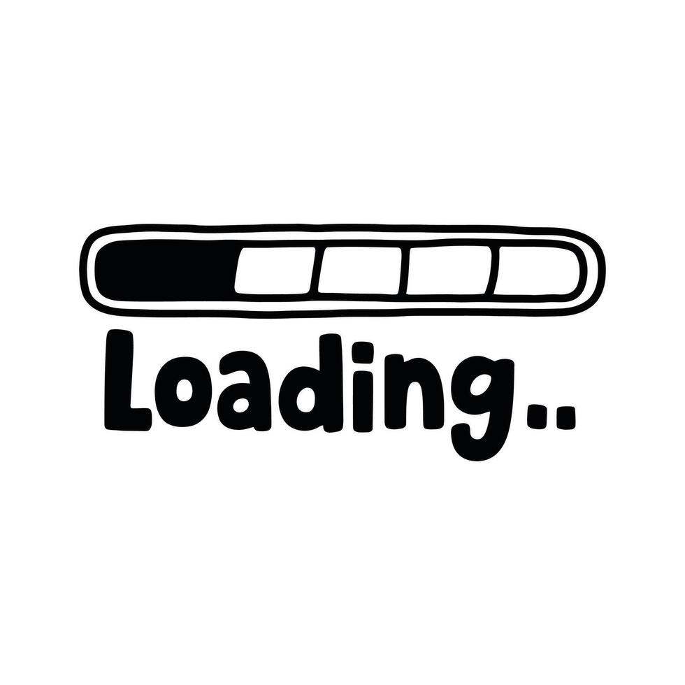 Loading Progress Bar Icon vector