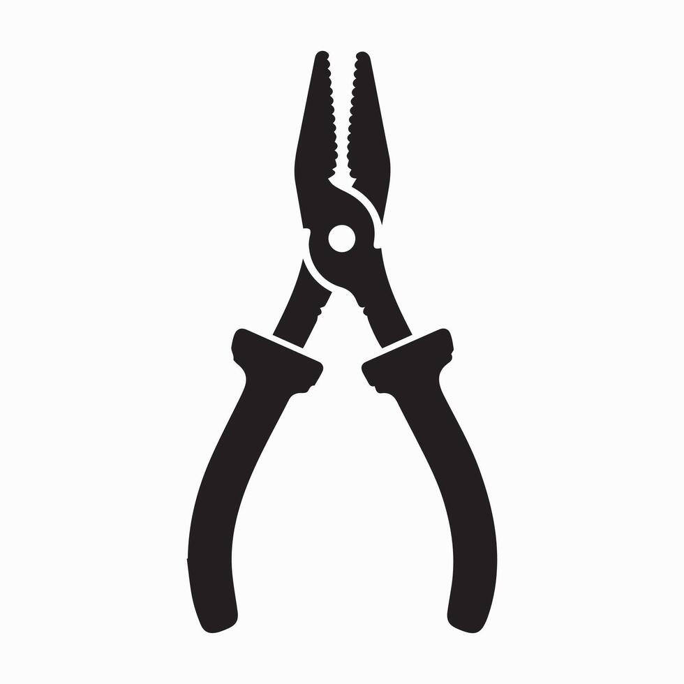 Pliers Hand Tool Icon Design vector