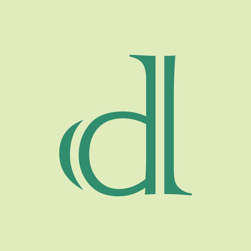 Letter d logo template Creative d Letter initial logo vector
