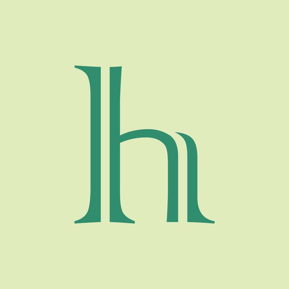 Letter h logo template Creative h Letter initial logo vector