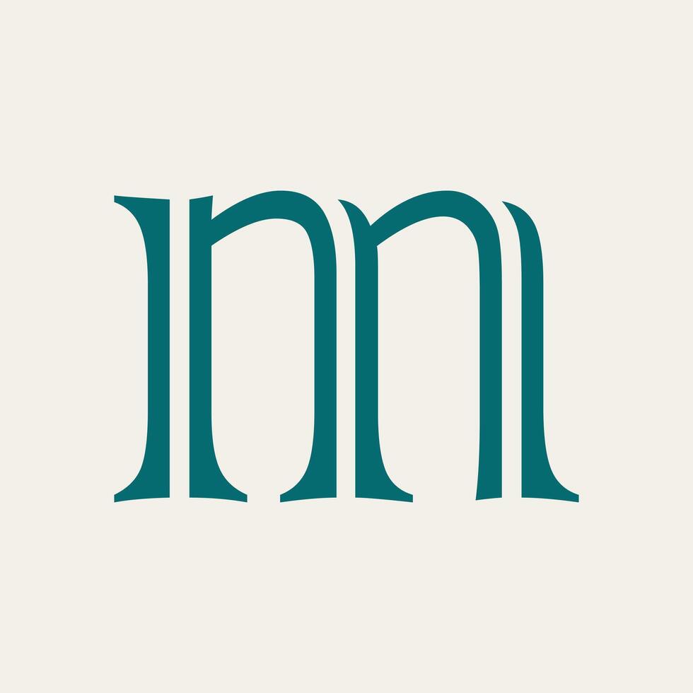 Letter m logo template Creative m Letter initial logo vector