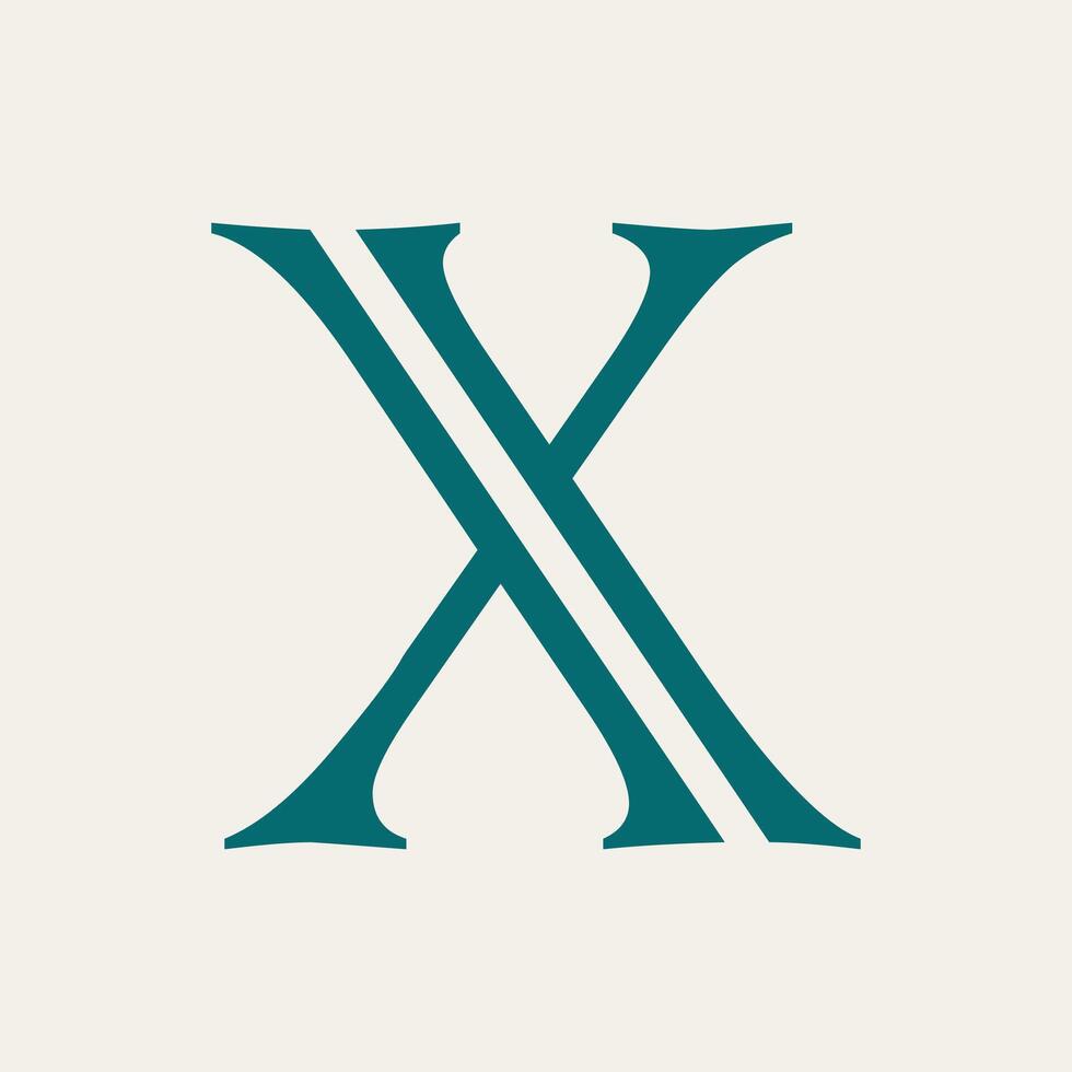 Letter X logo template Creative X Letter initial logo design vector