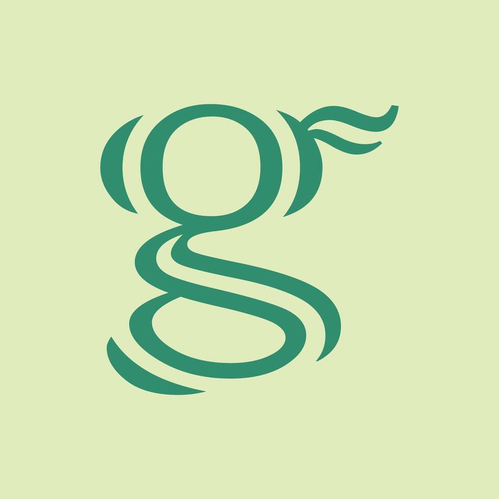 Letter g logo template Creative g Letter initial logo Design vector