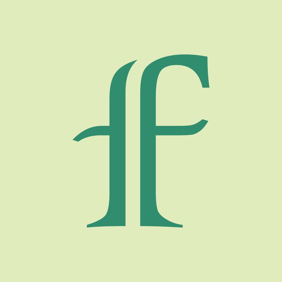 Letter f logo template Creative f Letter initial logo design vector