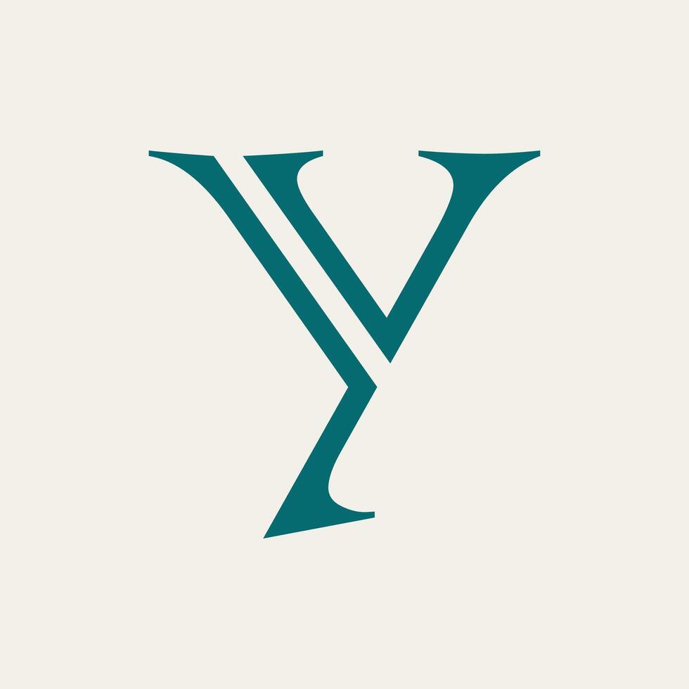 Letter Y logo template Creative Y Letter initial logo vector