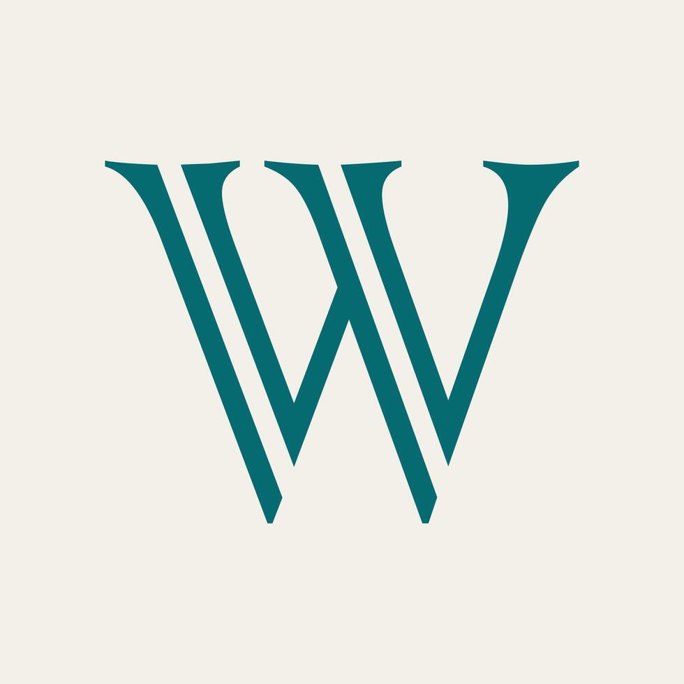 Letter W logo template Creative W Letter initial logo design vector