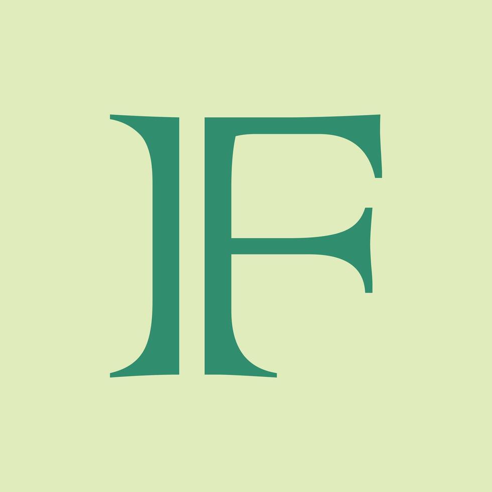Letter f logo template Creative f Letter initial logo vector