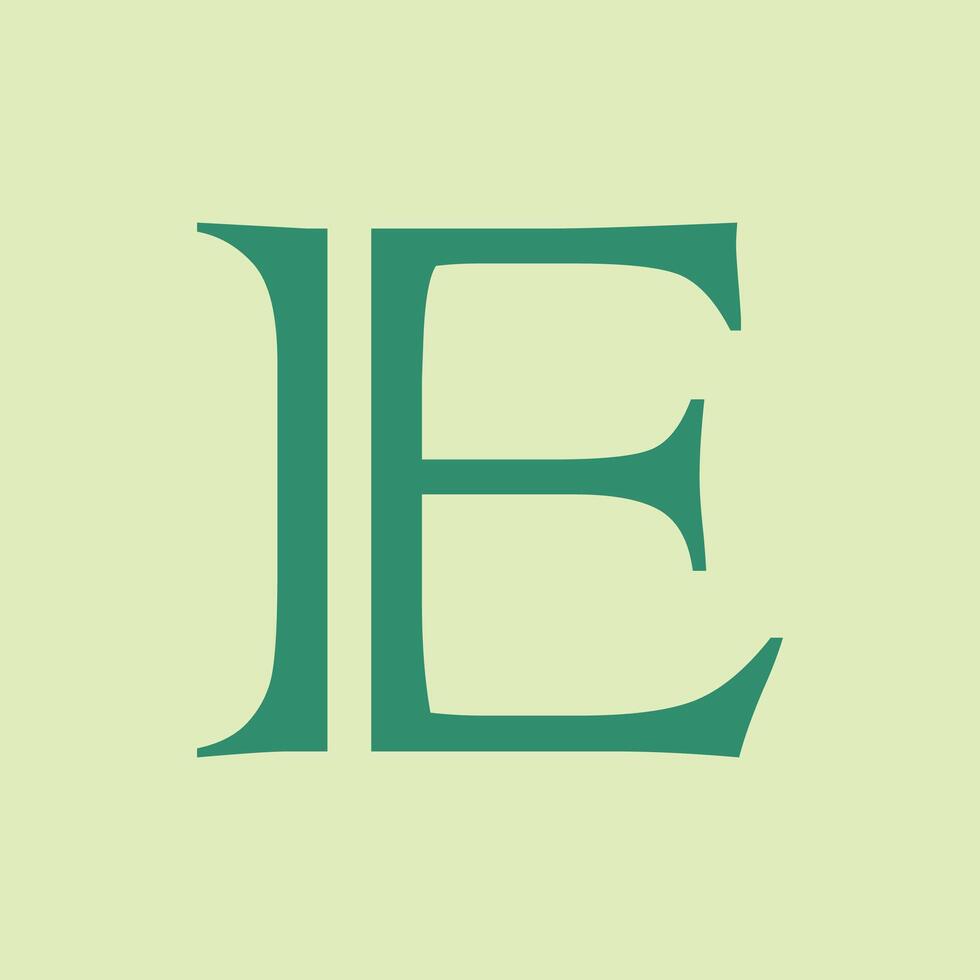 Letter E logo template Creative E Letter initial logo design vector