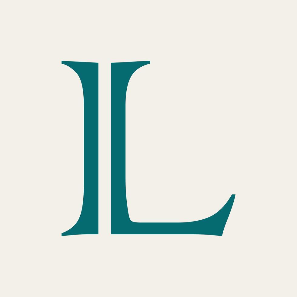 Letter l logo template Creative l Letter initial logo design vector