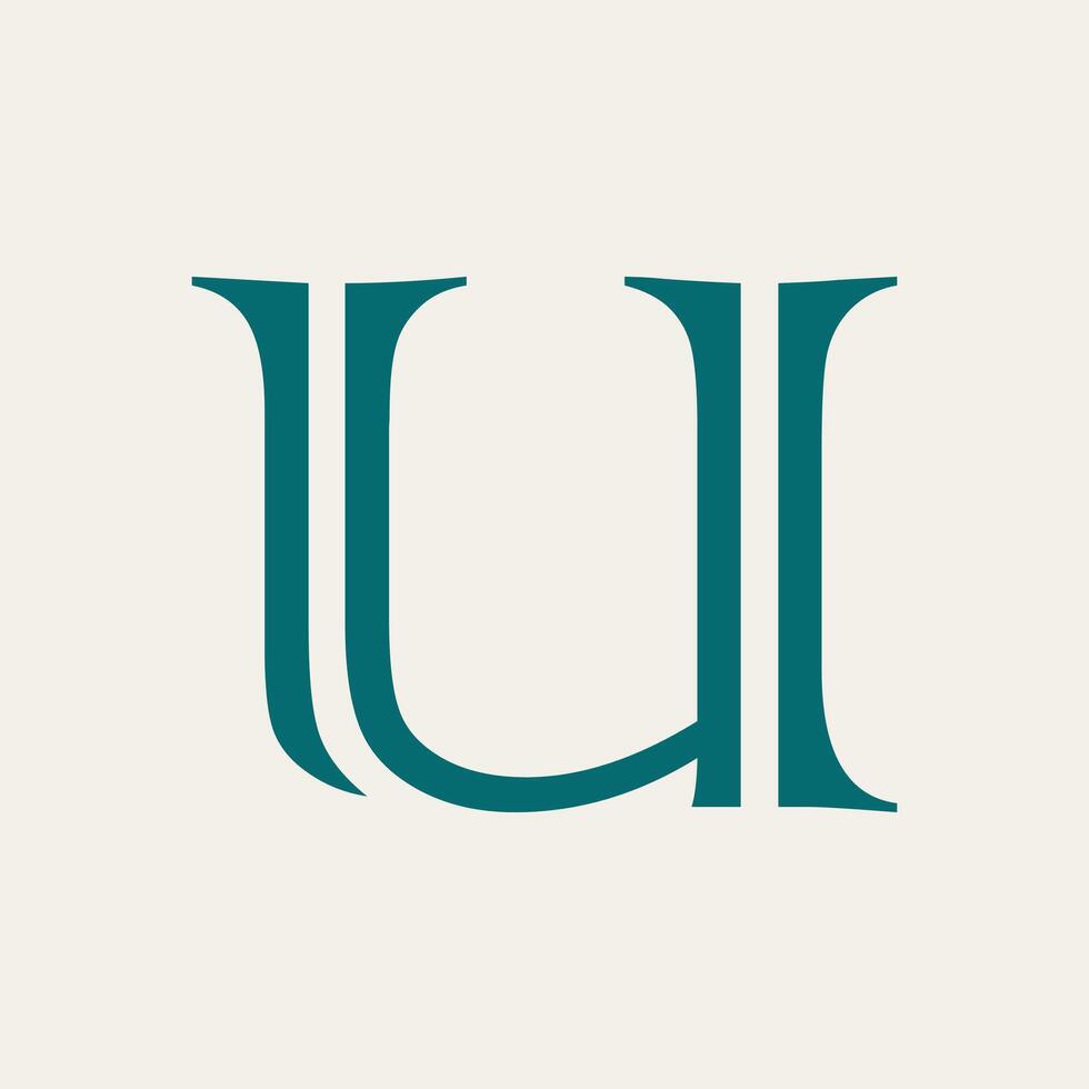 Letter U logo template Creative U Letter initial logo design vector