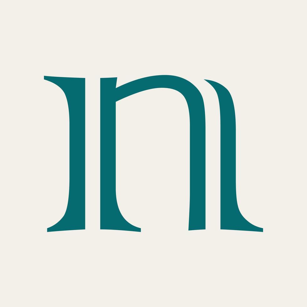 Letter n logo template Creative n Letter initial logo vector