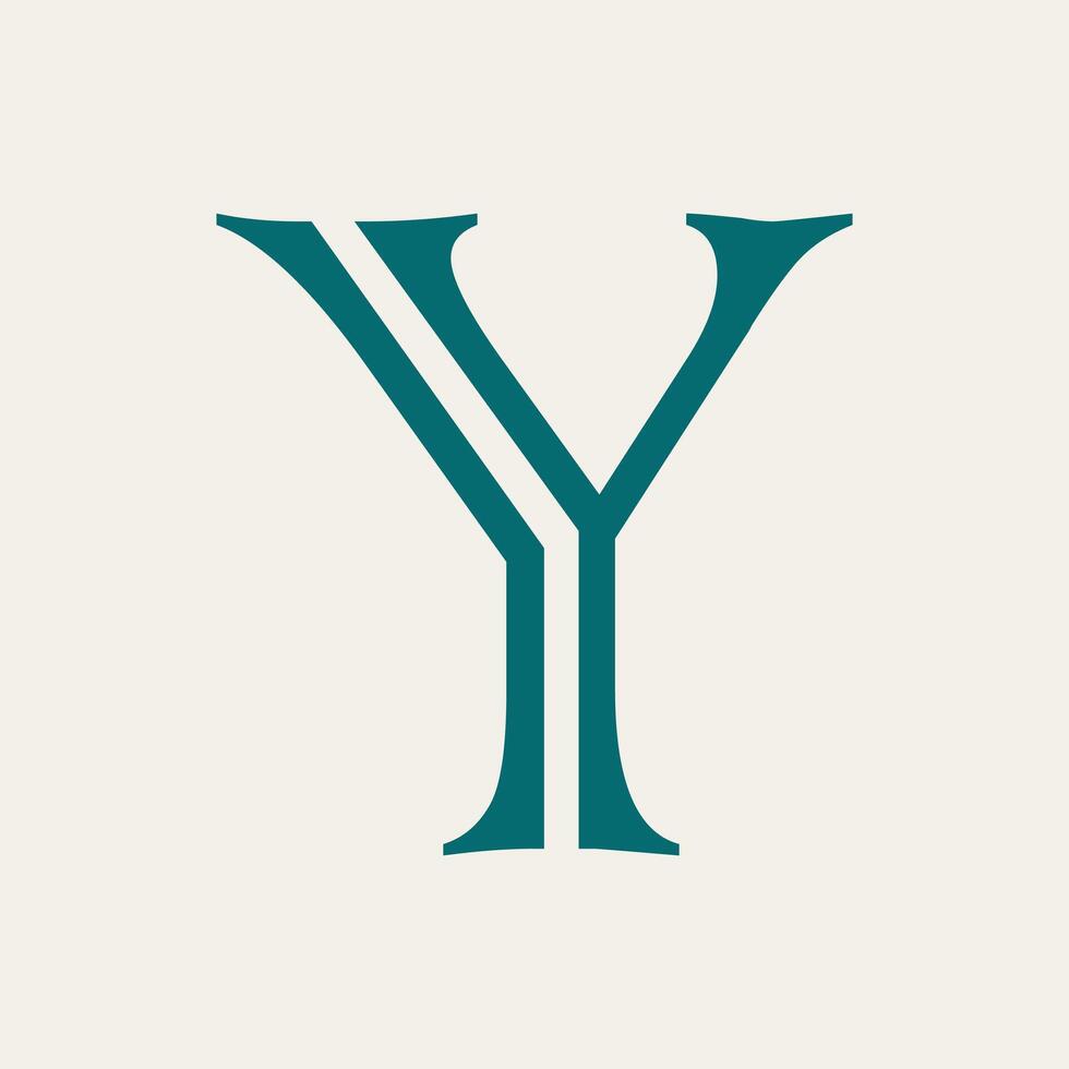 Letter Y logo template Creative Y Letter initial logo design vector