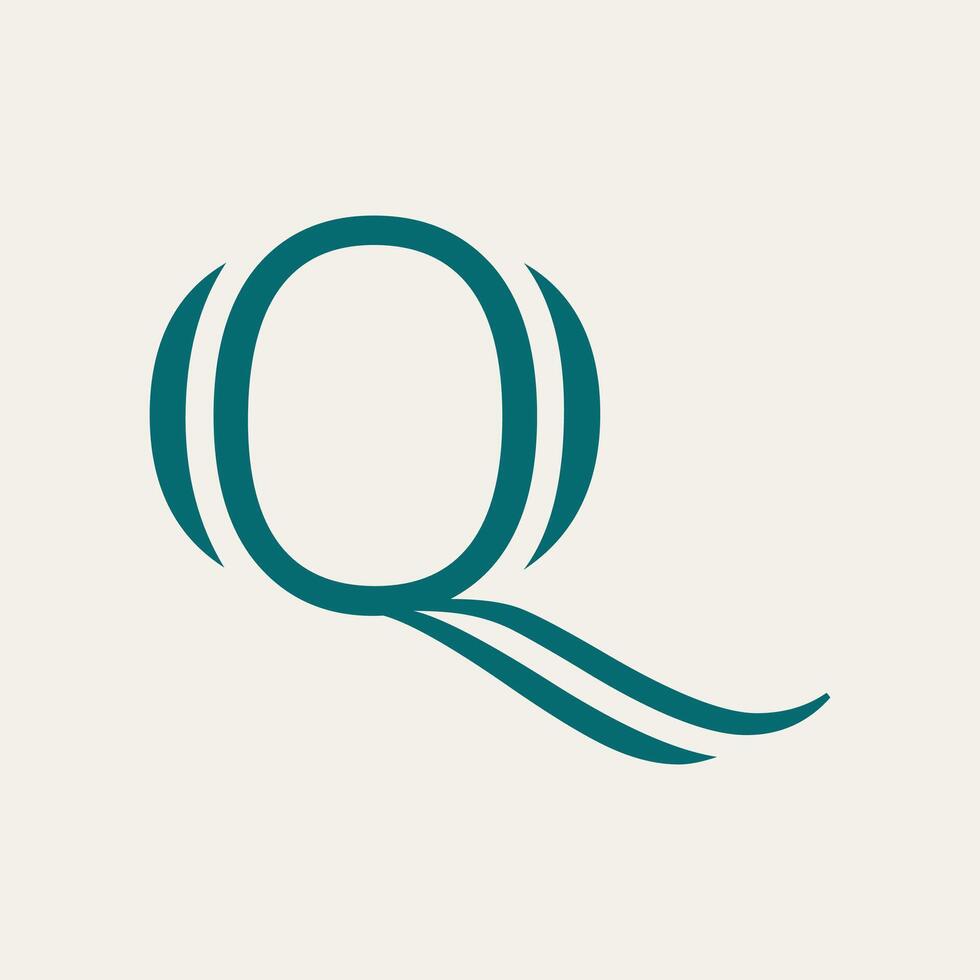 Letter q logo template Creative q Letter initial logo design vector