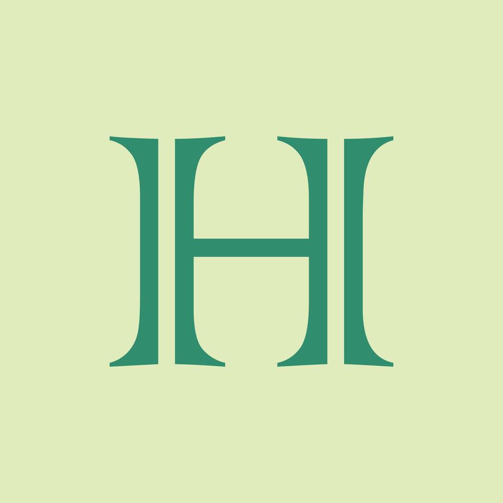 Letter h logo template Creative h Letter initial logo design vector