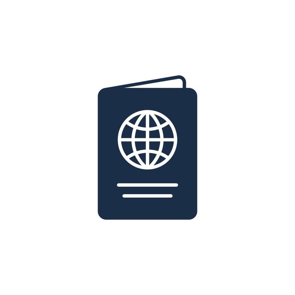 Passport icon. International passport icon. Document icon. vector