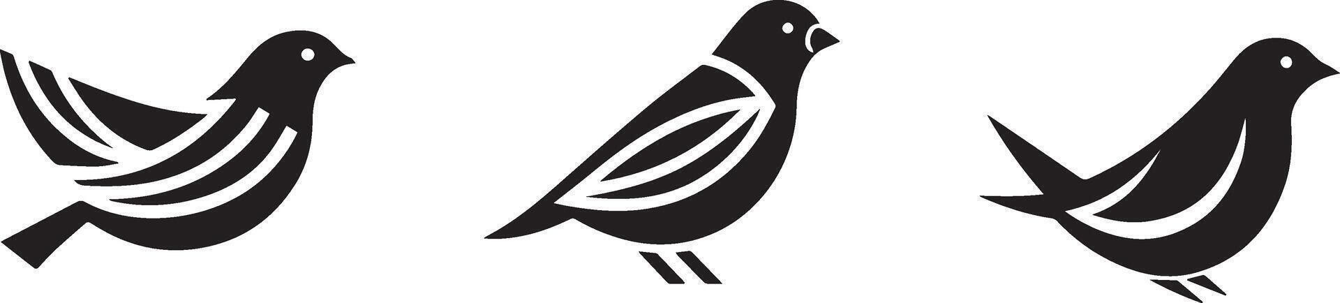 Set of birds vector