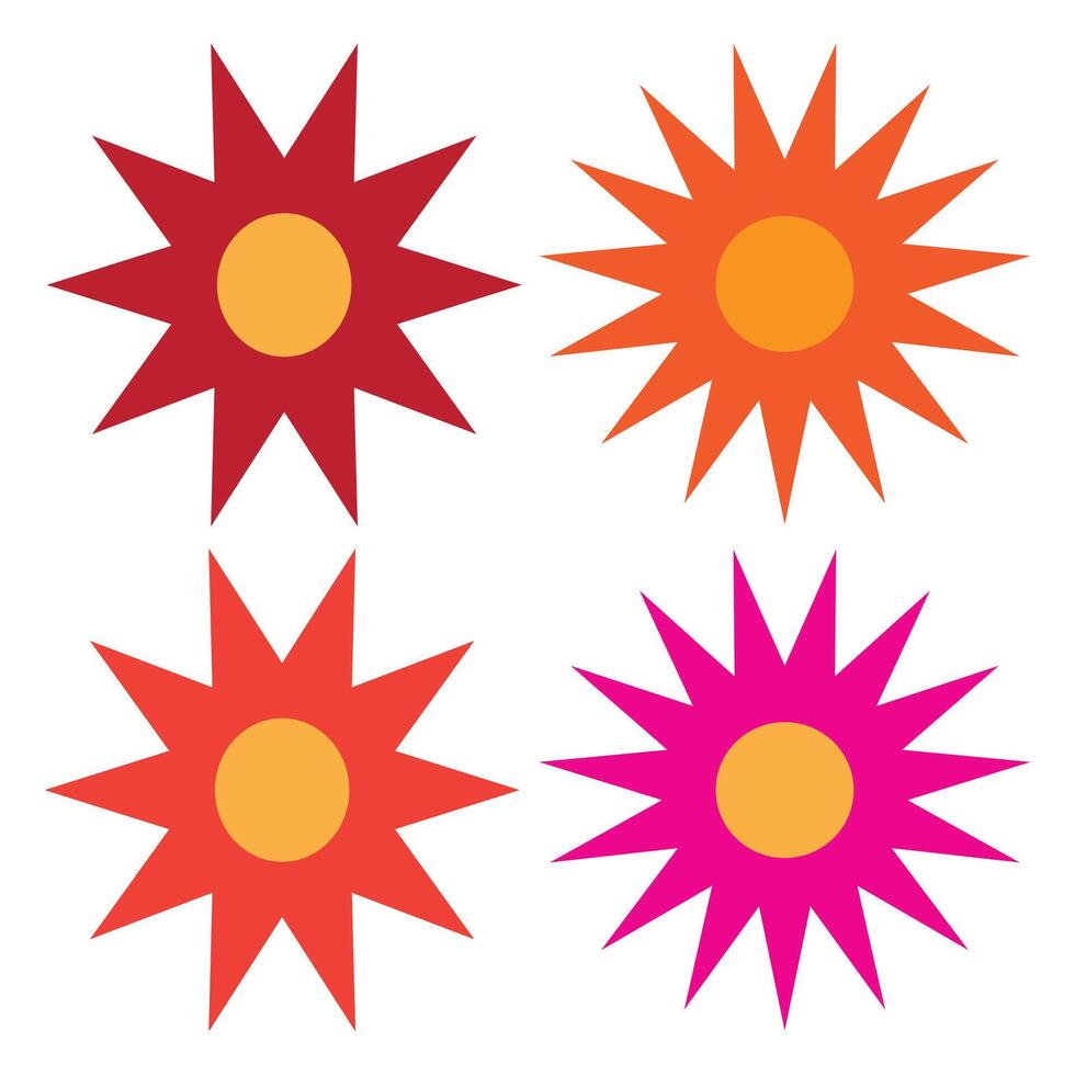 Four Stars Icon for art design vector