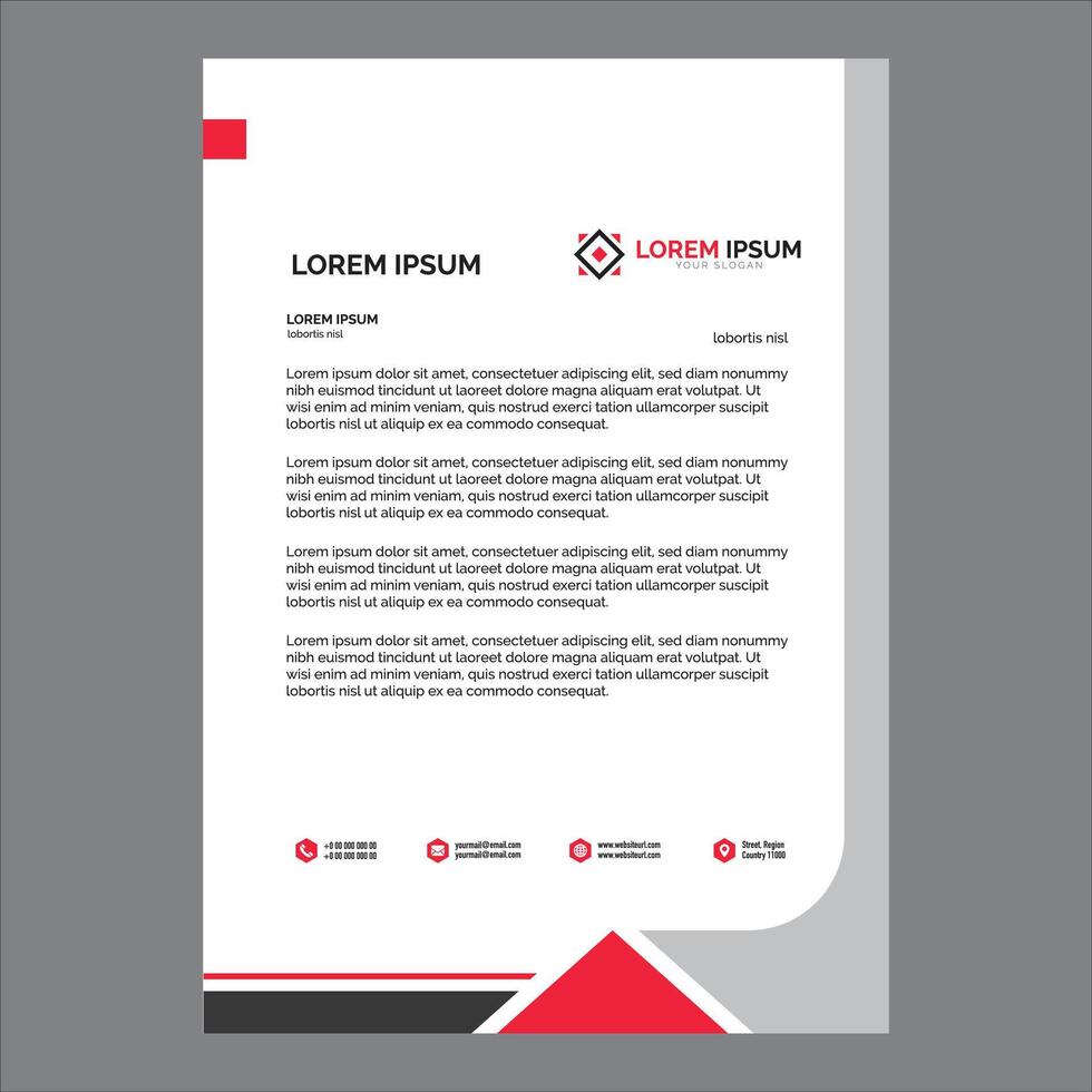 Letterhead template design vector