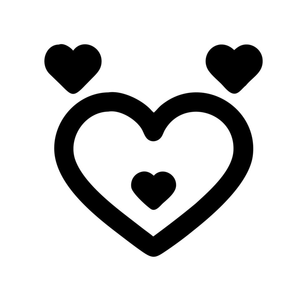 heart icon for love or care projects. vector