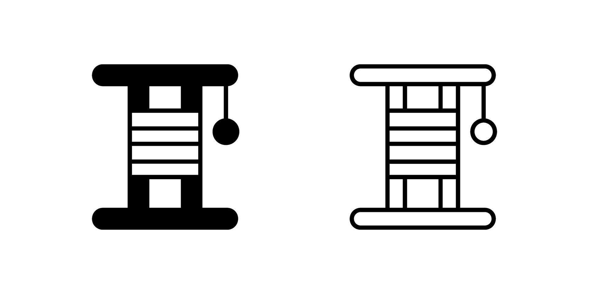A minimalist icon set depicting cat scratchers, perfect for pet care and animal-themed projects. vector