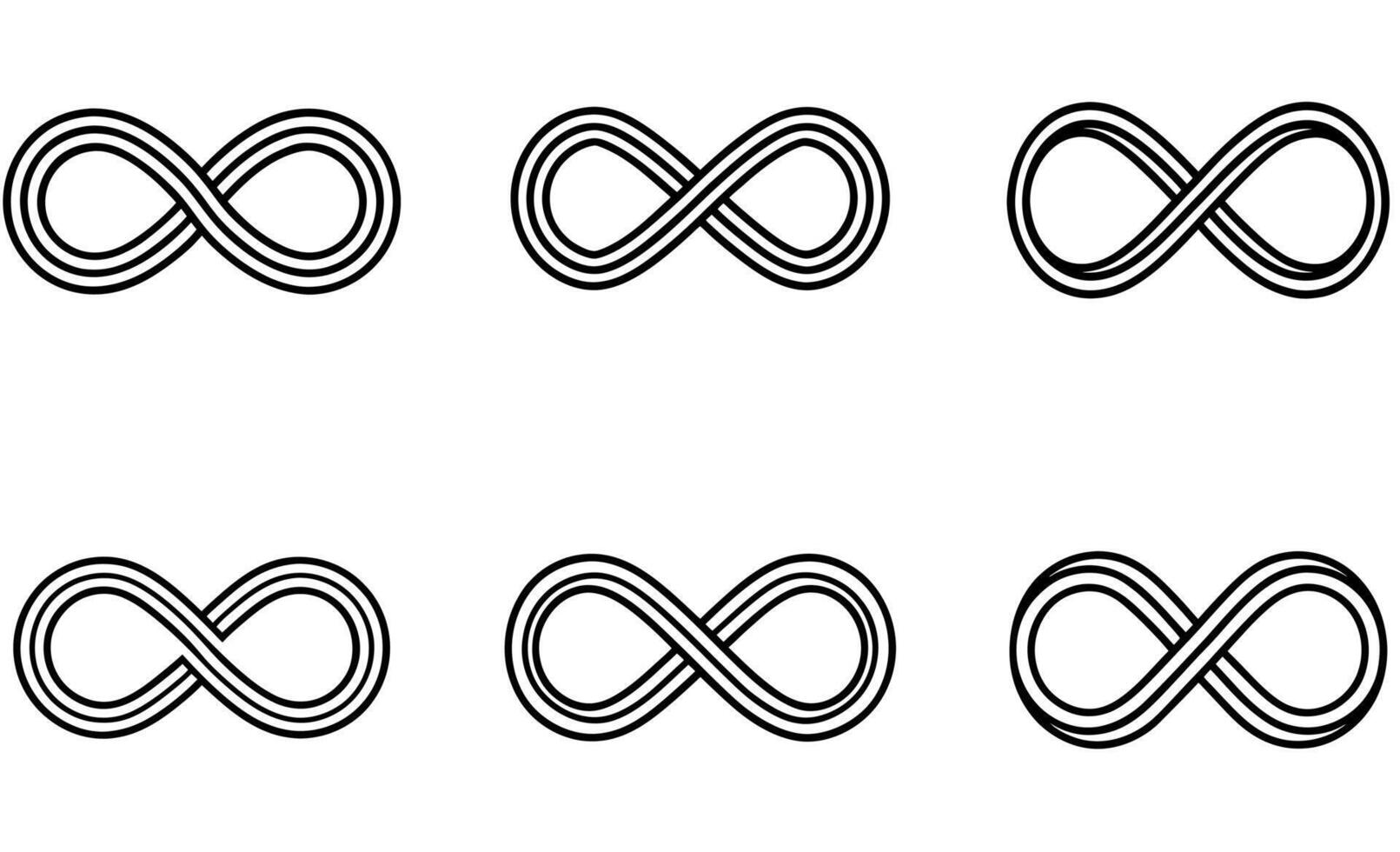 Infinity Loop Symbol Collection vector