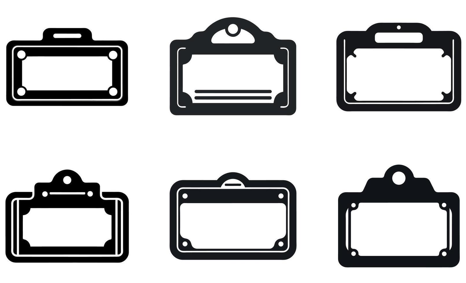 Label Frame Icon vector