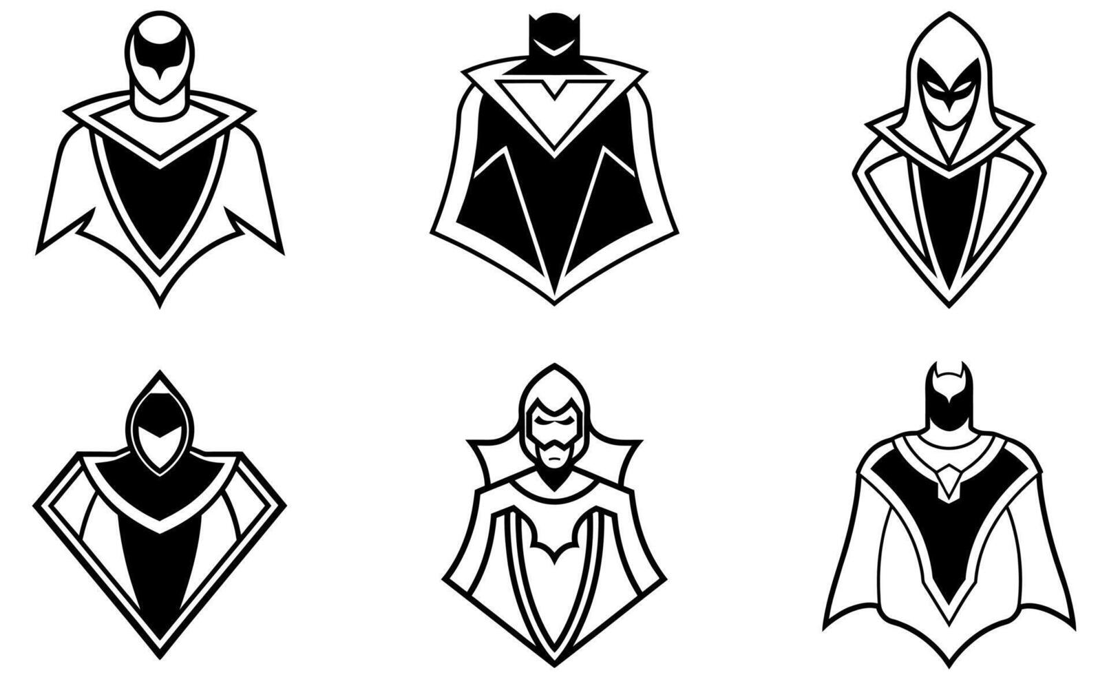 Superhero Icon Set vector