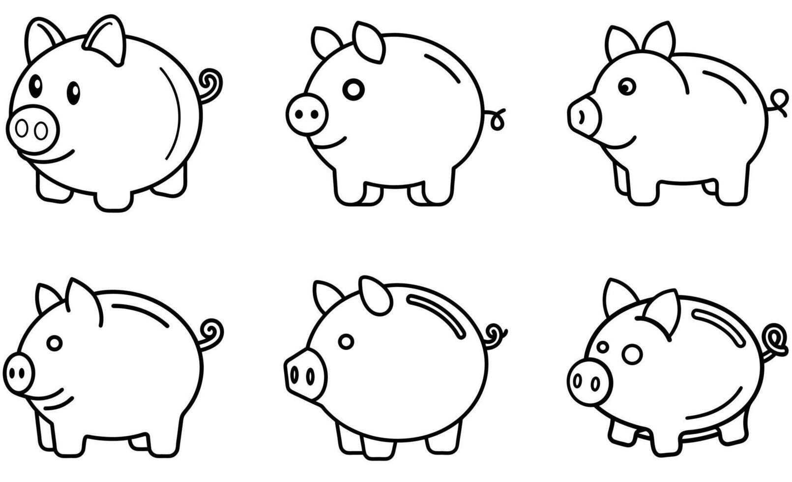 Piggy Bank Icon vector