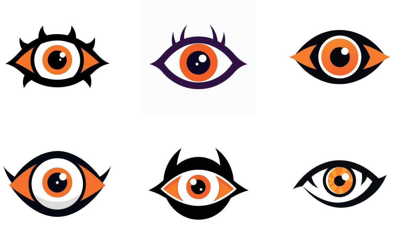 Colorful Eye Designs vector