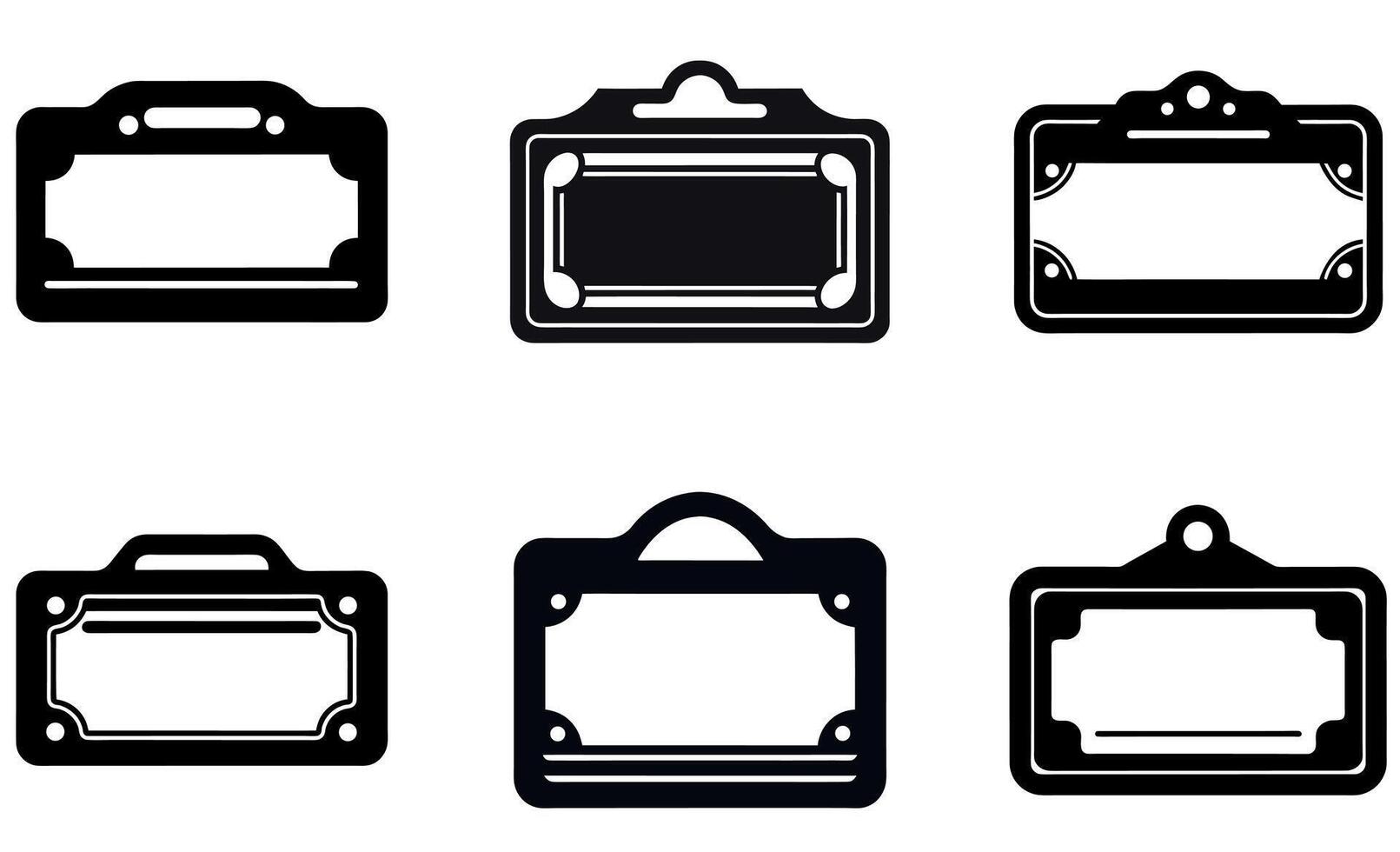 Label Frame Icon design vector